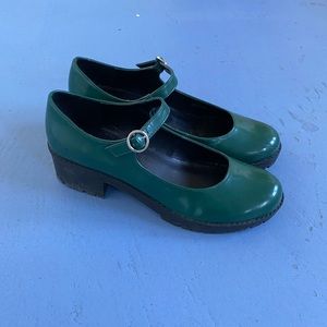 *SOLD* UO Hunter Green Mary Janes